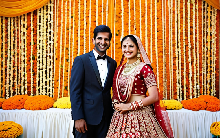 퓨전 피자 크기별 가격 비교 - Modern Indian Wedding**
"A beautiful Indian bride in a richly embroidered, fully clothed lehenga, s...