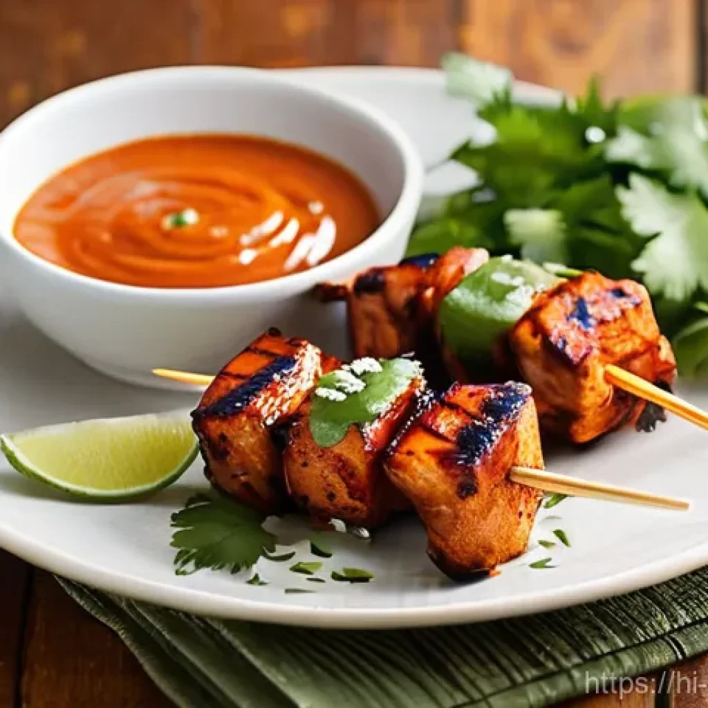 퓨전 치킨의 다양한 양념 조합 - **Prompt 1: Indian-Asian Fusion Glazed Chicken Tikka**
A mouth-watering close-up shot of perfect...