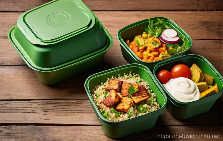 퓨전 패스트푸드 테이크아웃 용기 - **Prompt 1: Fresh and Flavorful Fusion Fast Food Delivery**
"A close-up, high-angle shot of a pe... 퓨전 패스트푸드 테이크아웃 용기 - **Prompt 1: Fresh and Flavorful Fusion Fast Food Delivery**
"A close-up, high-angle shot of a pe...