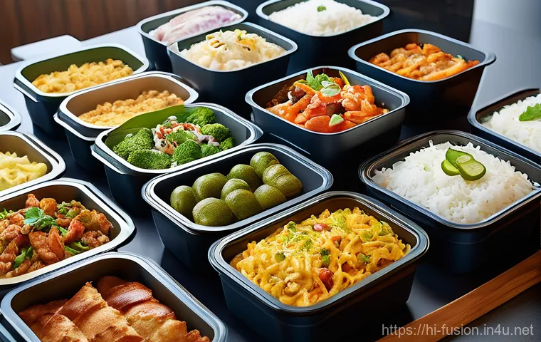 퓨전 패스트푸드 테이크아웃 용기 - **Prompt 2: Sustainable and Stylish Eco-Friendly Packaging**
"A beautifully composed flat lay sh... 퓨전 패스트푸드 테이크아웃 용기 - **Prompt 2: Sustainable and Stylish Eco-Friendly Packaging**
"A beautifully composed flat lay sh...