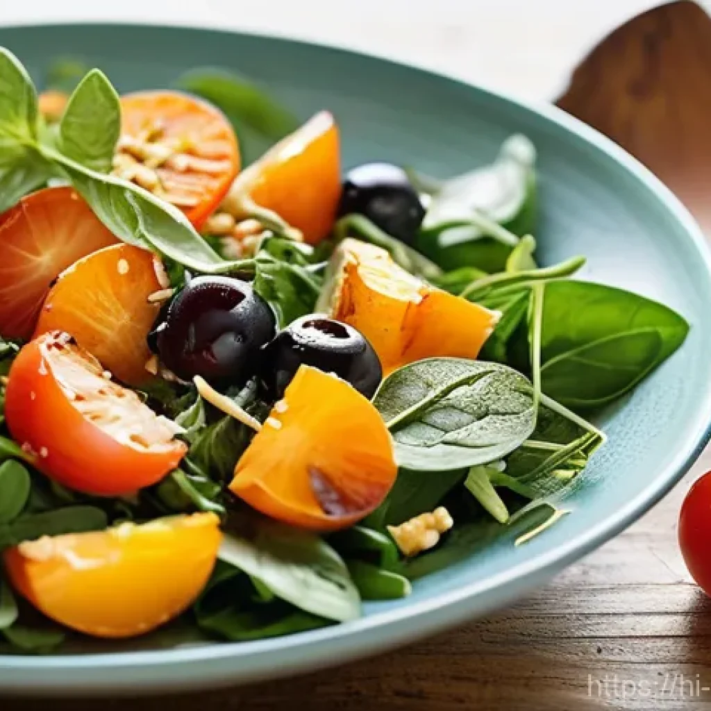 퓨전 샐러드와 건강 트렌드 - **Prompt 1: A Culinary Tapestry of Fusion Flavors**
"A beautifully composed, high-angle shot of ...