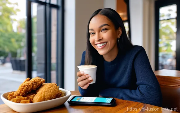 퓨전 치킨 브랜드별 할인율 - Festive Fusion Chicken Feast for Friends**
A vibrant, high-angle shot capturing a diverse group of f...