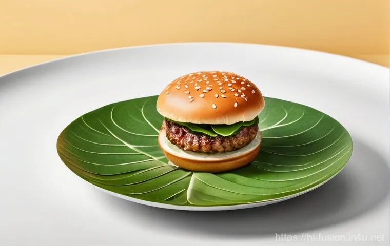 퓨전 버거와 환경 지속 가능성 - **Fusion Burger Extravaganza:**
    A hyper-realistic, mouth-watering fusion burger, dynamically pre...